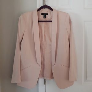 H&M blush pink blazer